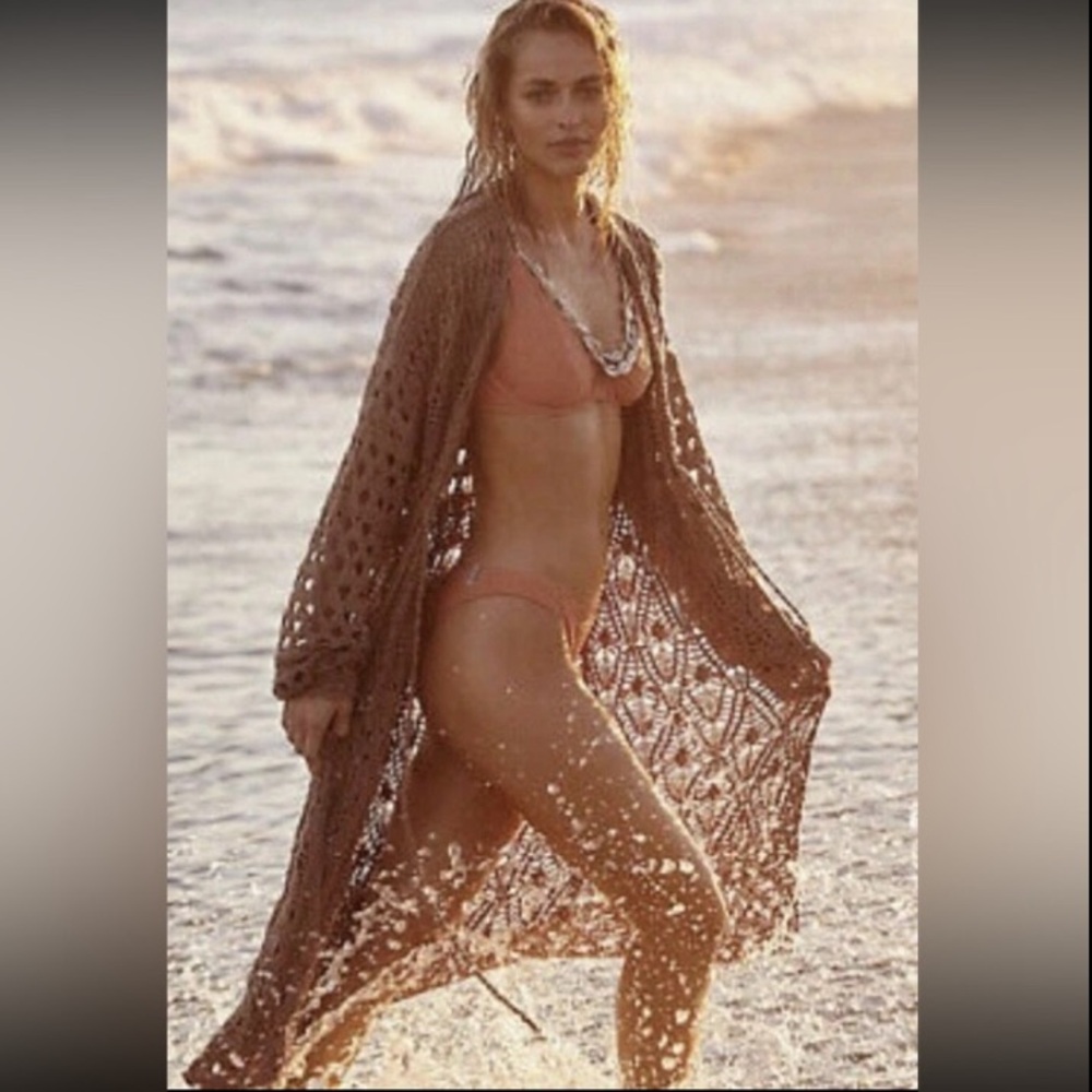Free People Sweet Talker Crochet Cardigan GUC